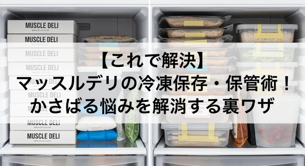 マッスルデリの冷凍保存・保管術