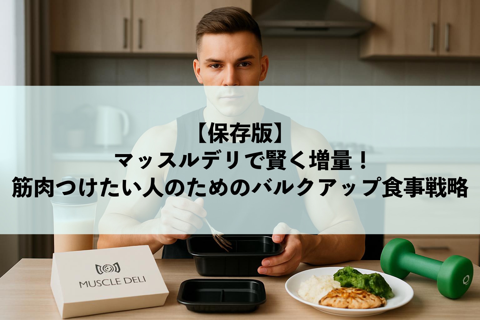 マッスルデリで賢く増量!