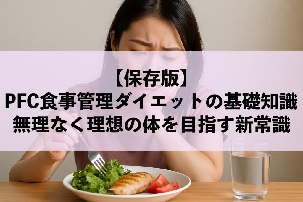 【保存版】PFC食事管理ダイエットの基礎知識
