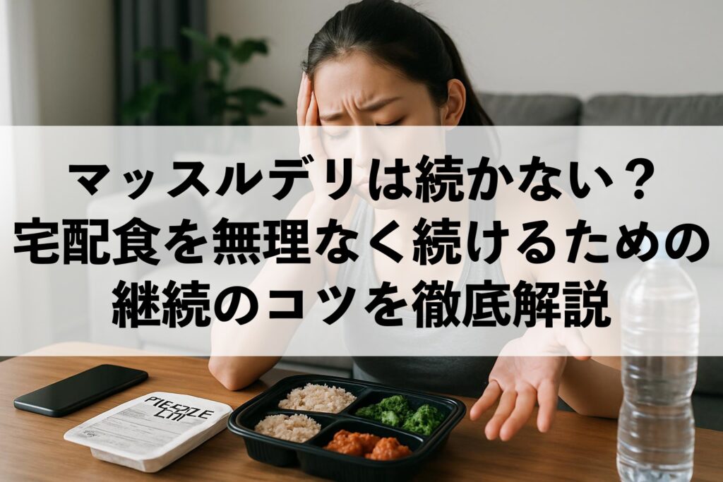 マッスルデリ宅配食を無理なく続けるための継続のコツを