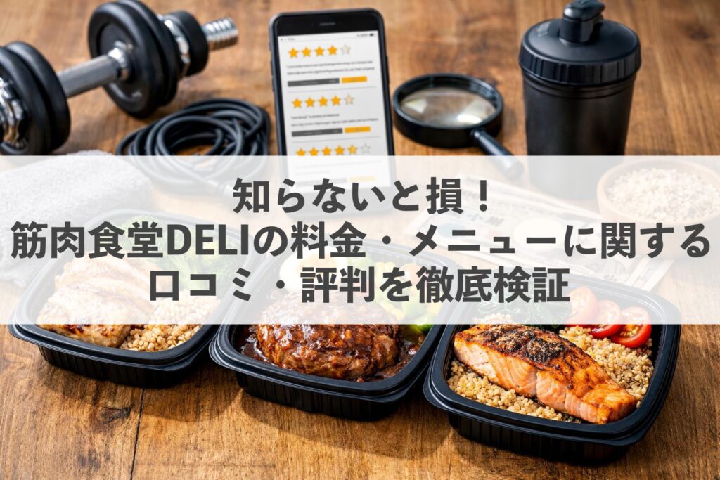 知らないと損!筋肉食堂DELIの料金・メニューに関する口コミ・評判を徹底検証