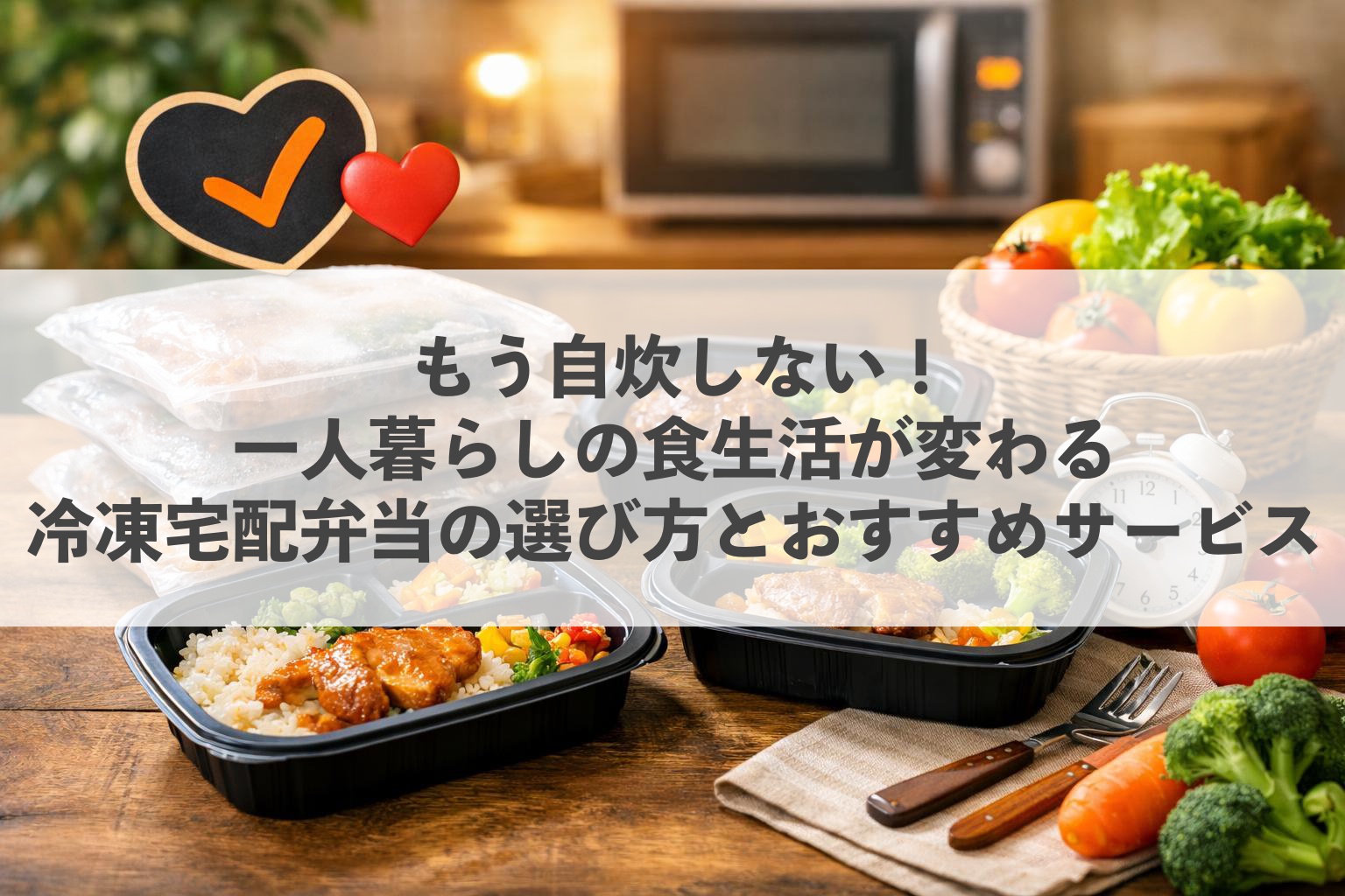 もう自炊しない！一人暮らしの食生活が変わる冷凍宅配弁当の選び方とおすすめサービス