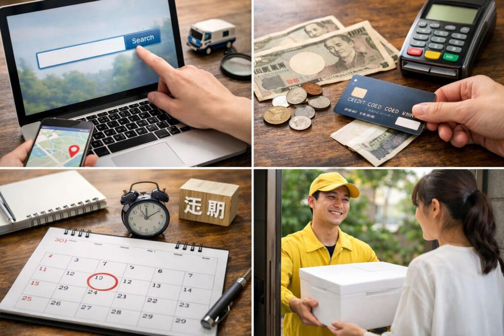 宅配弁当タイヘイの注文から配達までの流れ